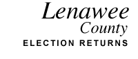Lenawee County - Tuesday, November 07, 2000